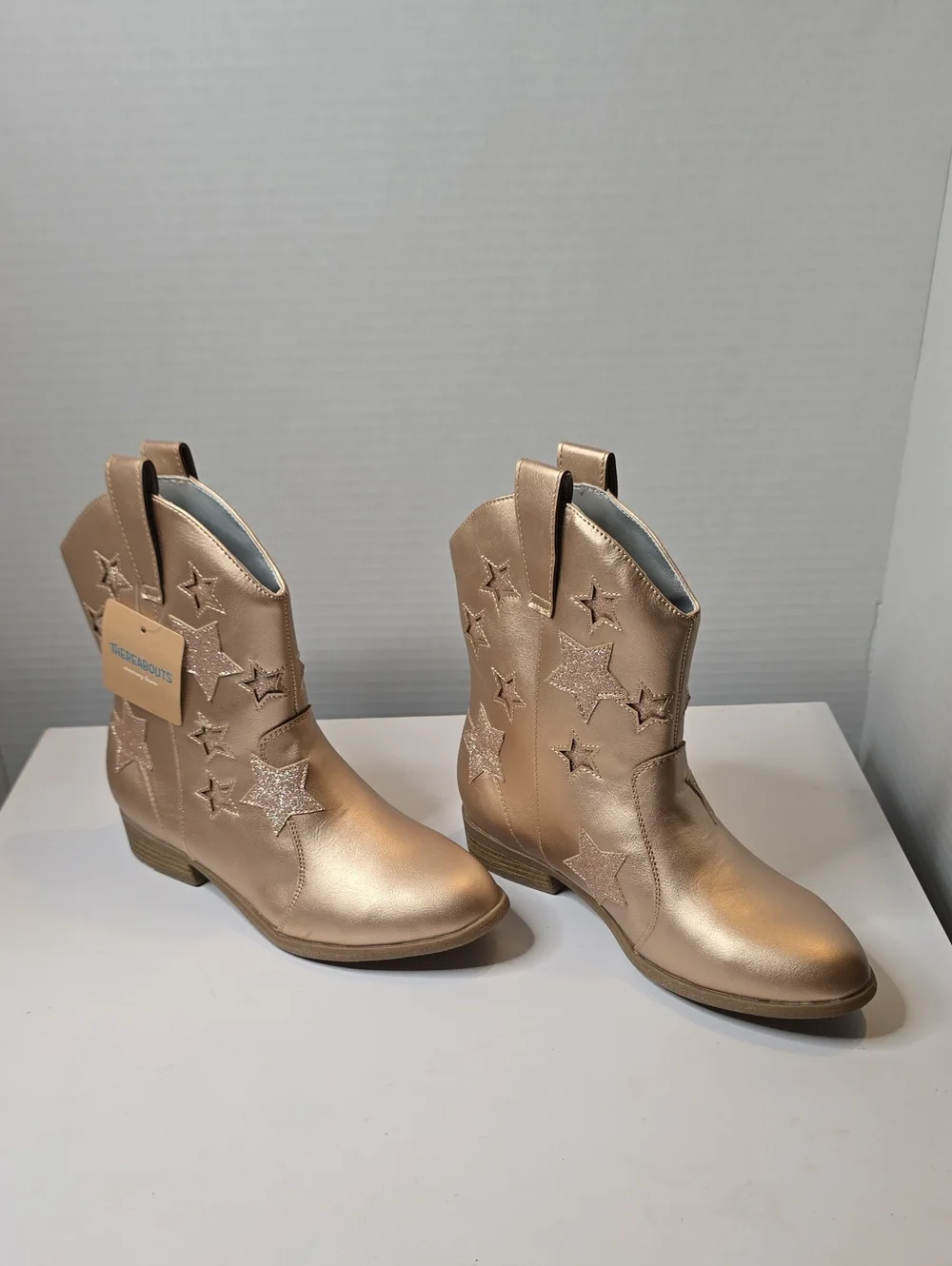 Thereabouts Rose Gold Cowgirl Boots Size 4
